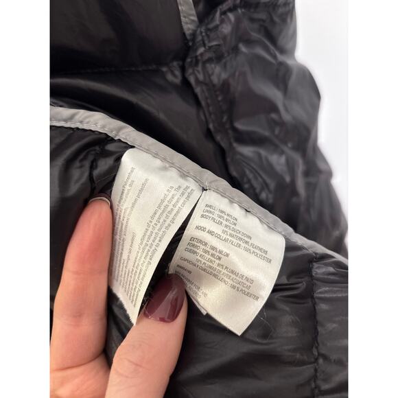 Andrew Marc Jacket Women Large Packable Lightweight Premium 650 Down Black Shiny - Picture 6 of 7